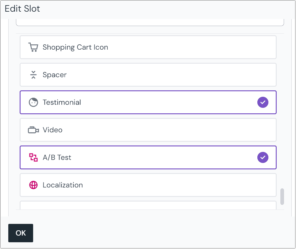 component-selected