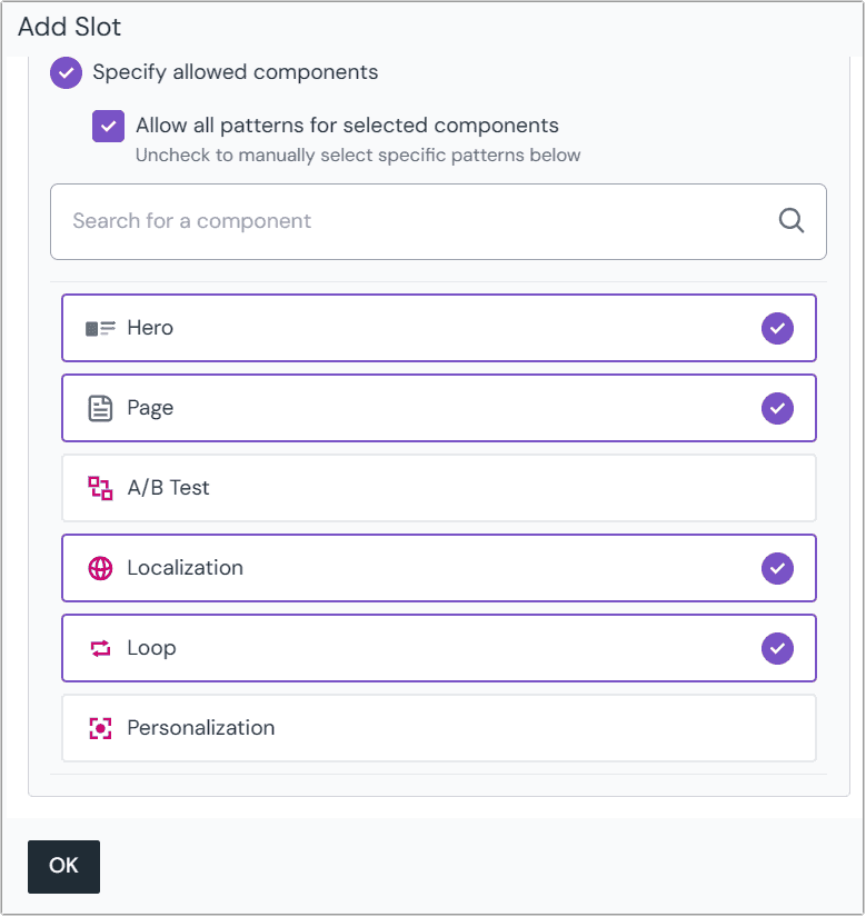 component-selected